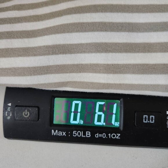 Terra & Sky Plus Short Sleeve Striped Top 2X Tencel Modal Fibers - Picture 6 of 6